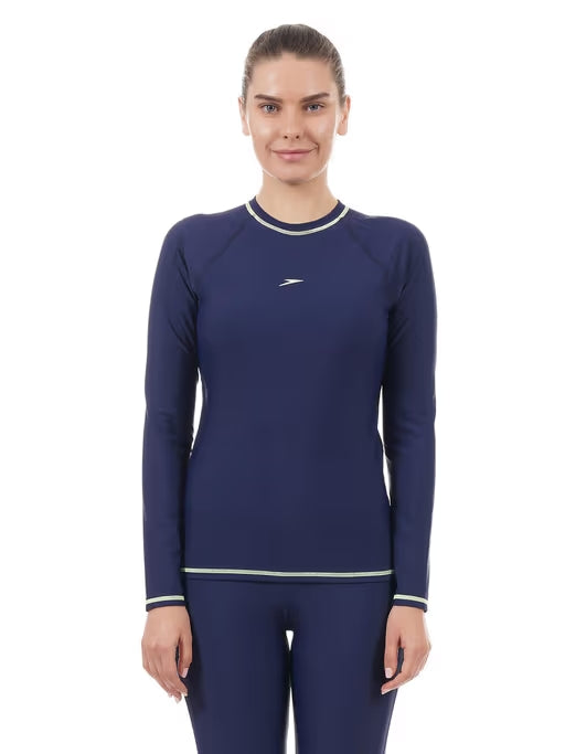 Speedo female swimwear long sleeve suntop on sale