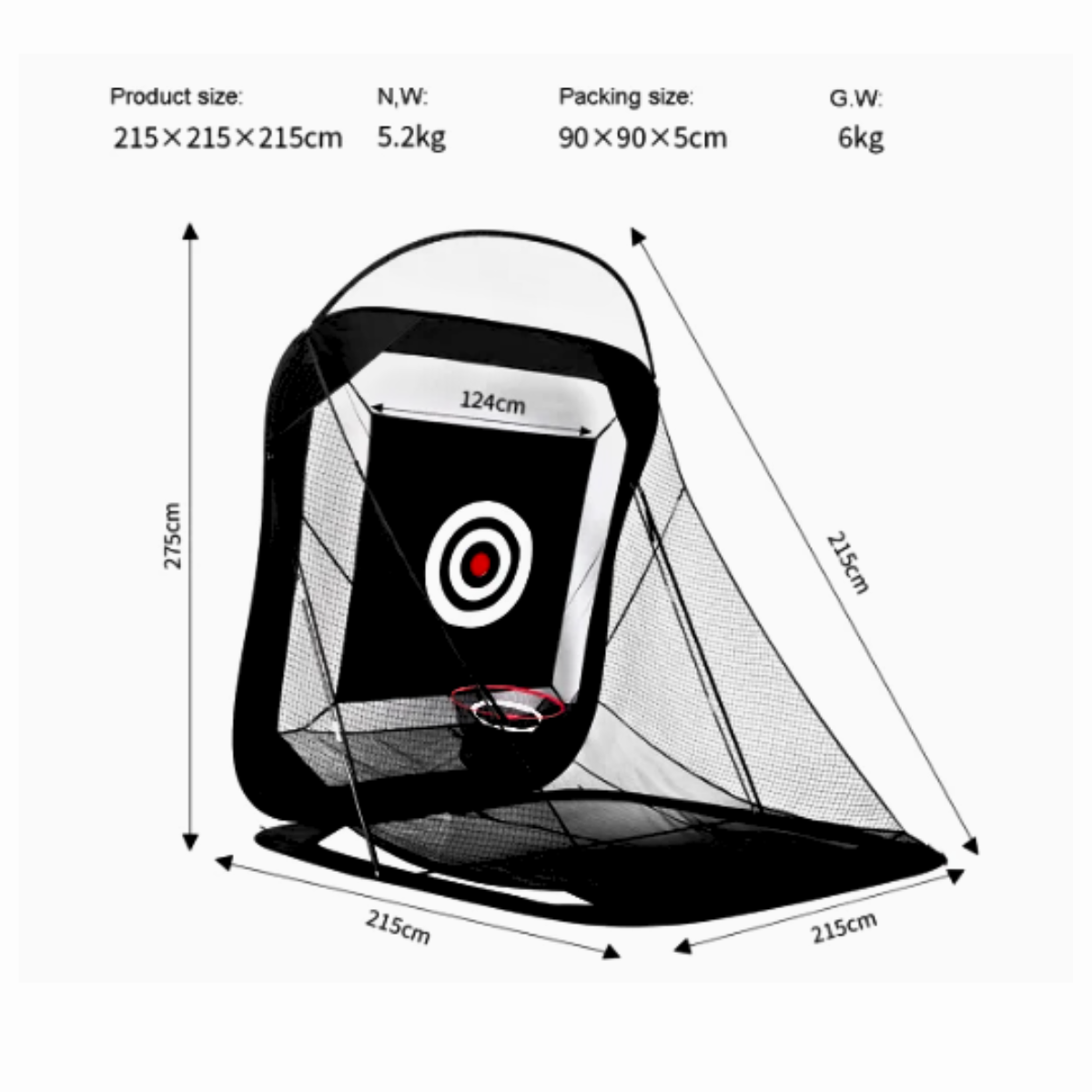 GolfBasic Driving Range Swing Golf Chipping Net