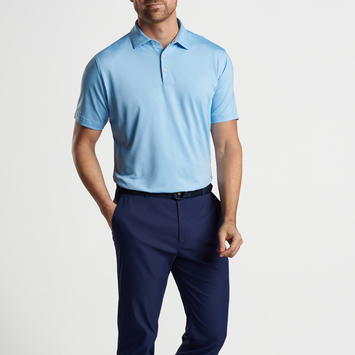 Peter Millar Men's Solid Performance Polo T-shirt