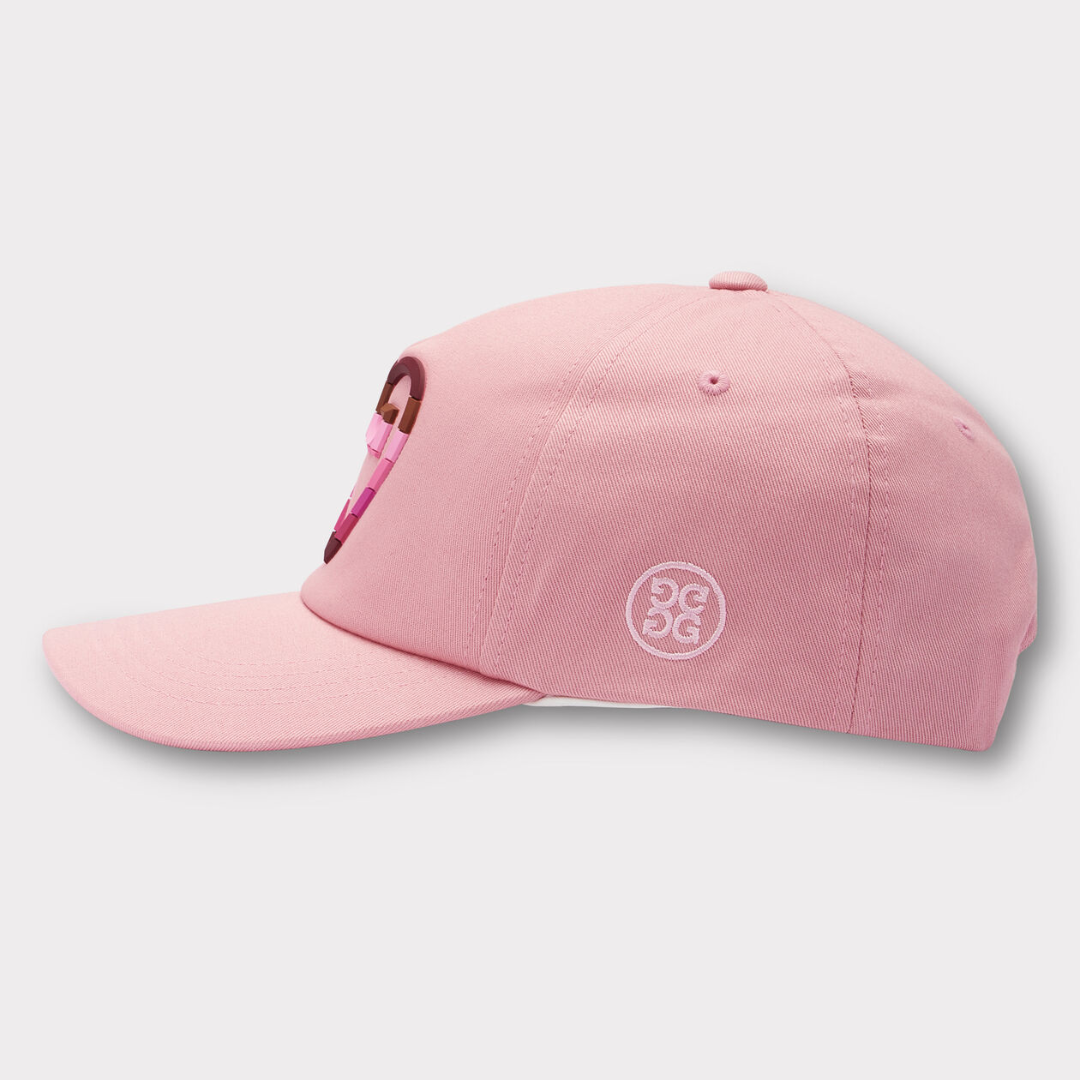 G/FORE Striped Heart G's Stretch Twill Snapback Cap