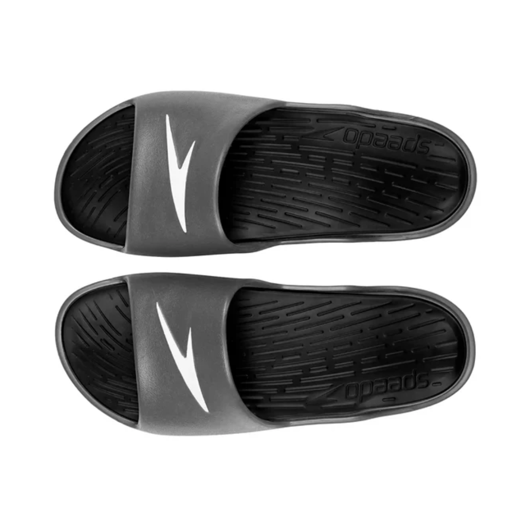Speedo Men's Dual Color Slides - Black & Oxid Grey