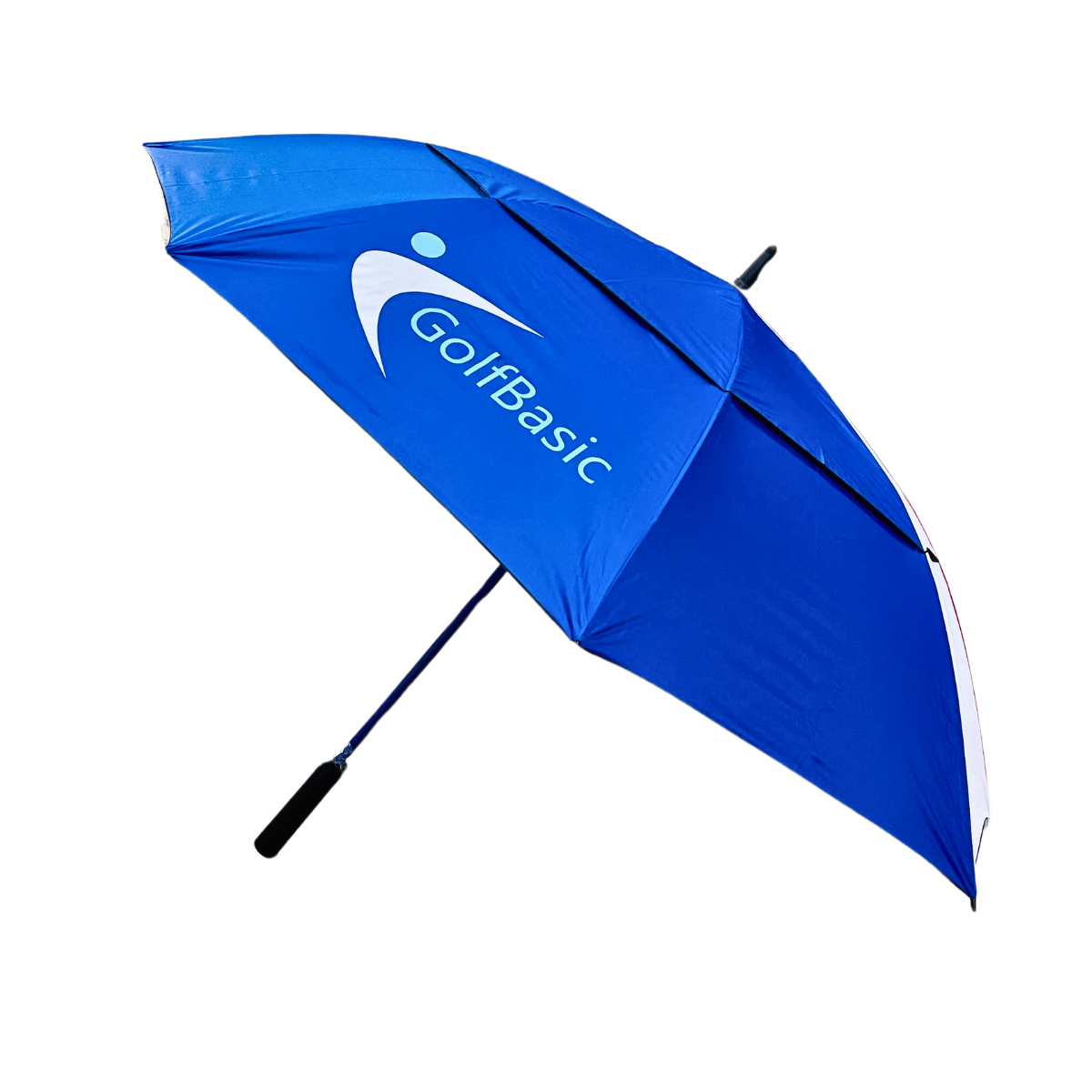 GolfBasic 60'' EP Coated Double Canopy Golf Umbrella (Red/White/Blue)