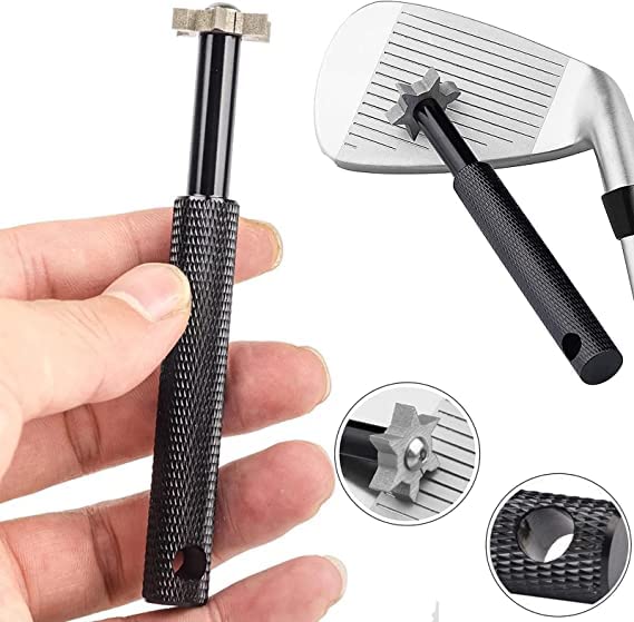 GolfBasic Groove Sharpener Tool With 6 Cutter Faces