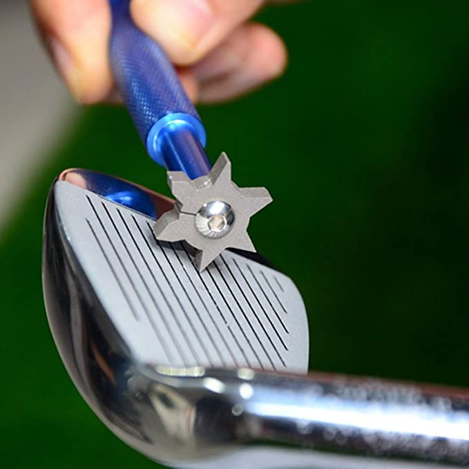 GolfBasic Groove Sharpener Tool With 6 Cutter Faces