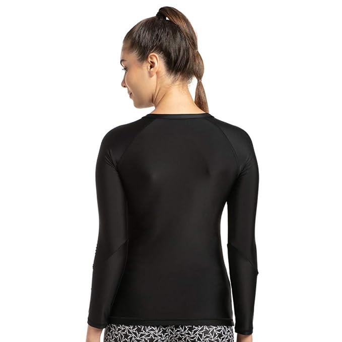 Speedo Women's Solid Long Sleeve Suntop