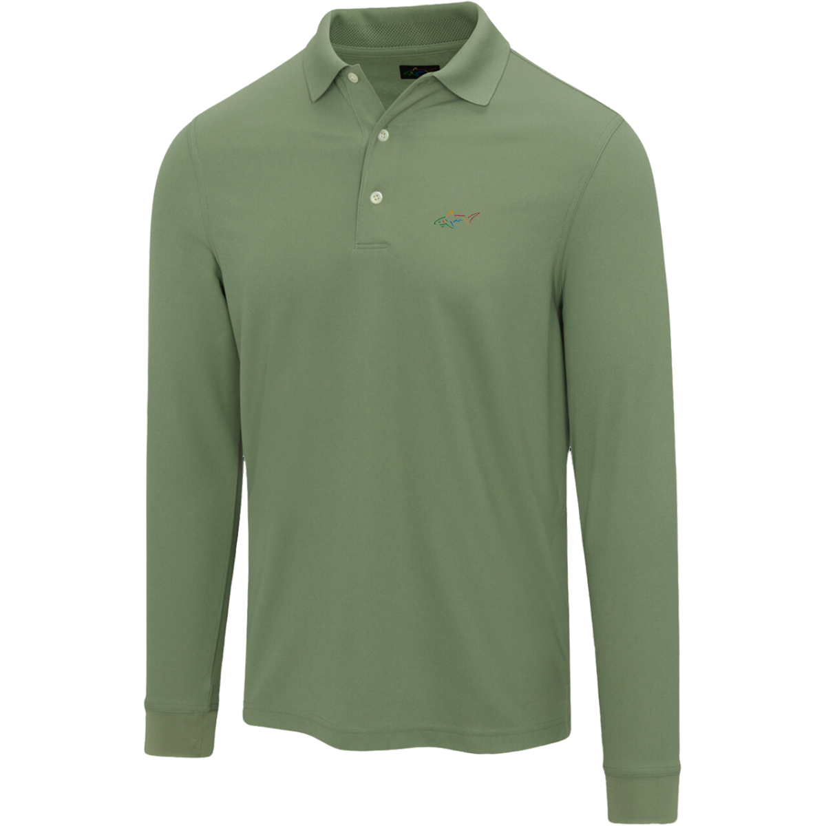 Greg Norman Long Sleeve Polo T-Shirt (US Size)