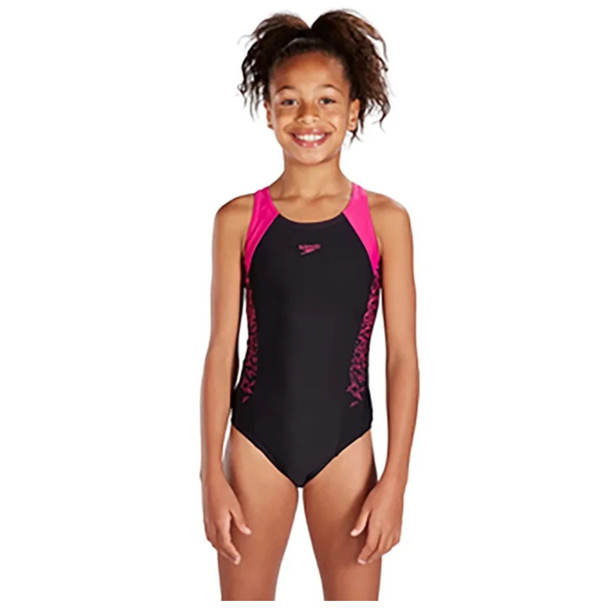 Speedo Girl's Boom Splice Muscle Back Swimsuit