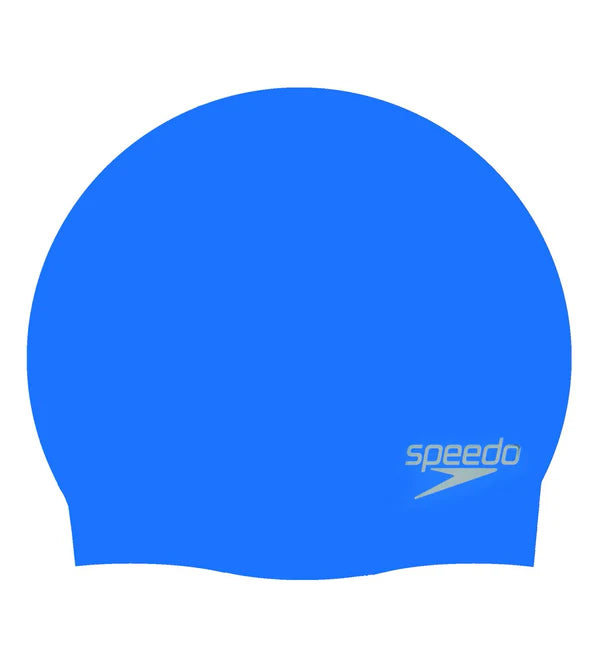 Speedo Unisex Plain Moulded Silicone Swim Cap