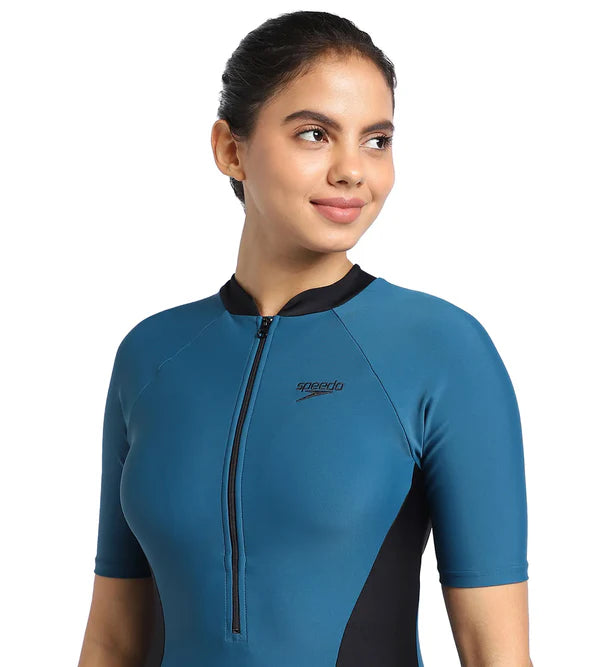 Speedo Women's Endurance Essential Panel Kneesuit Swimwear