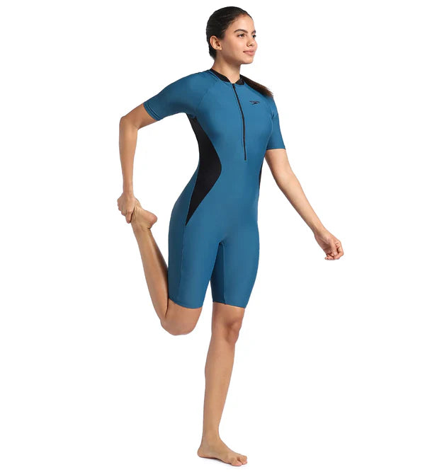 Speedo Women's Endurance Essential Panel Kneesuit Swimwear