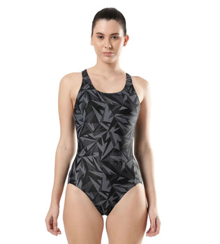 Speedo Women's Endurance10 Boom Allover Racerback One Piece Swimwear