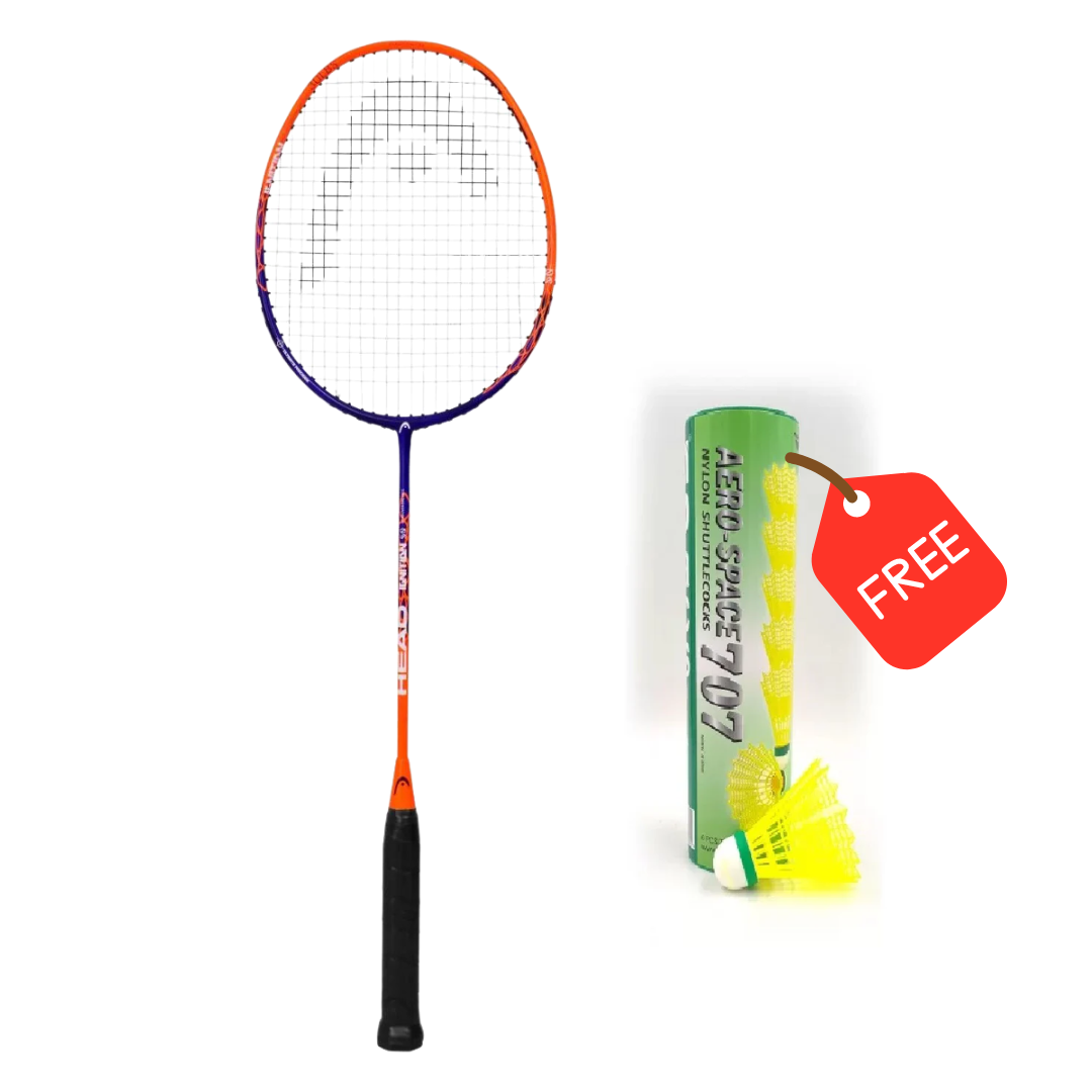 Head Ignition 50 Strung Badminton Racket (Fl.Orange/Purple)