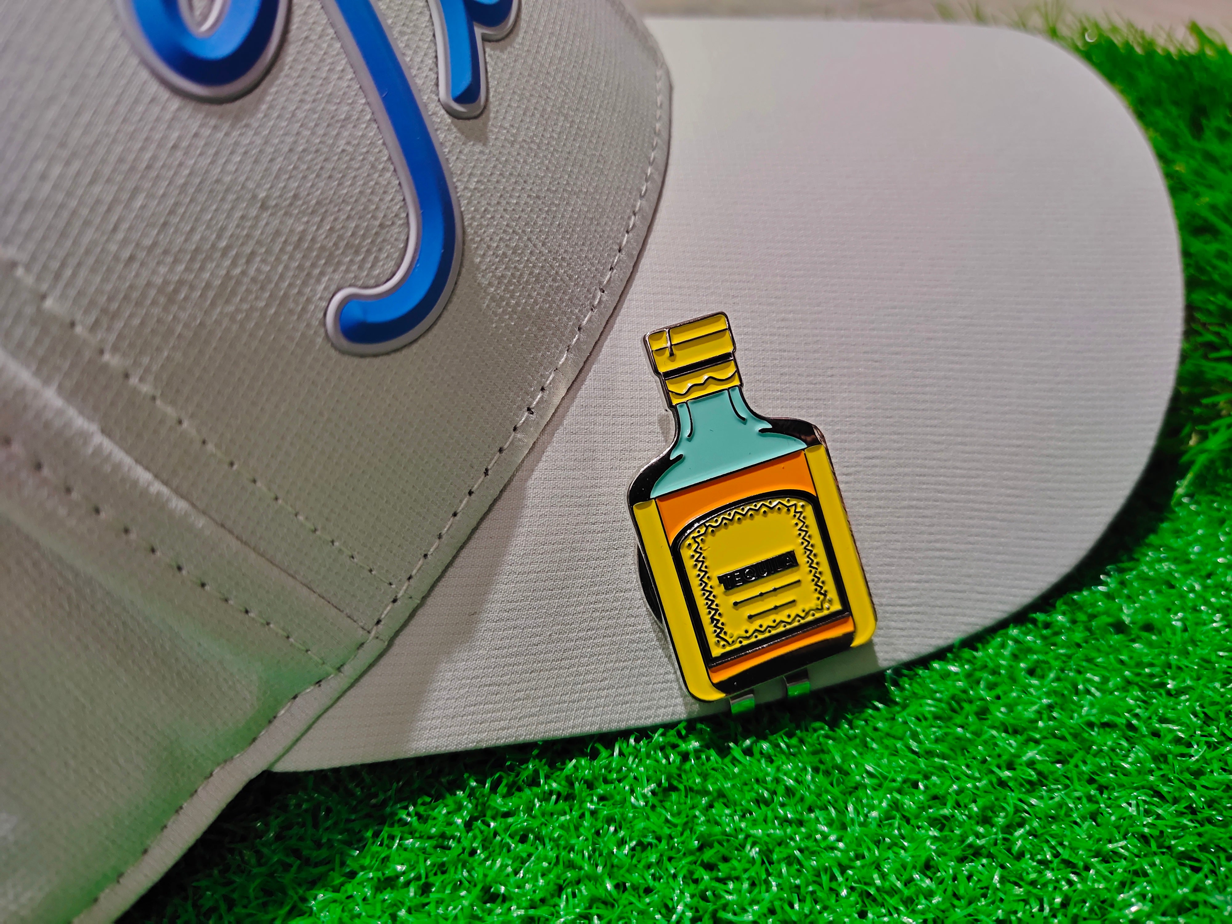 Tequila Golf Ball Magnetic Marker & Hat Clip