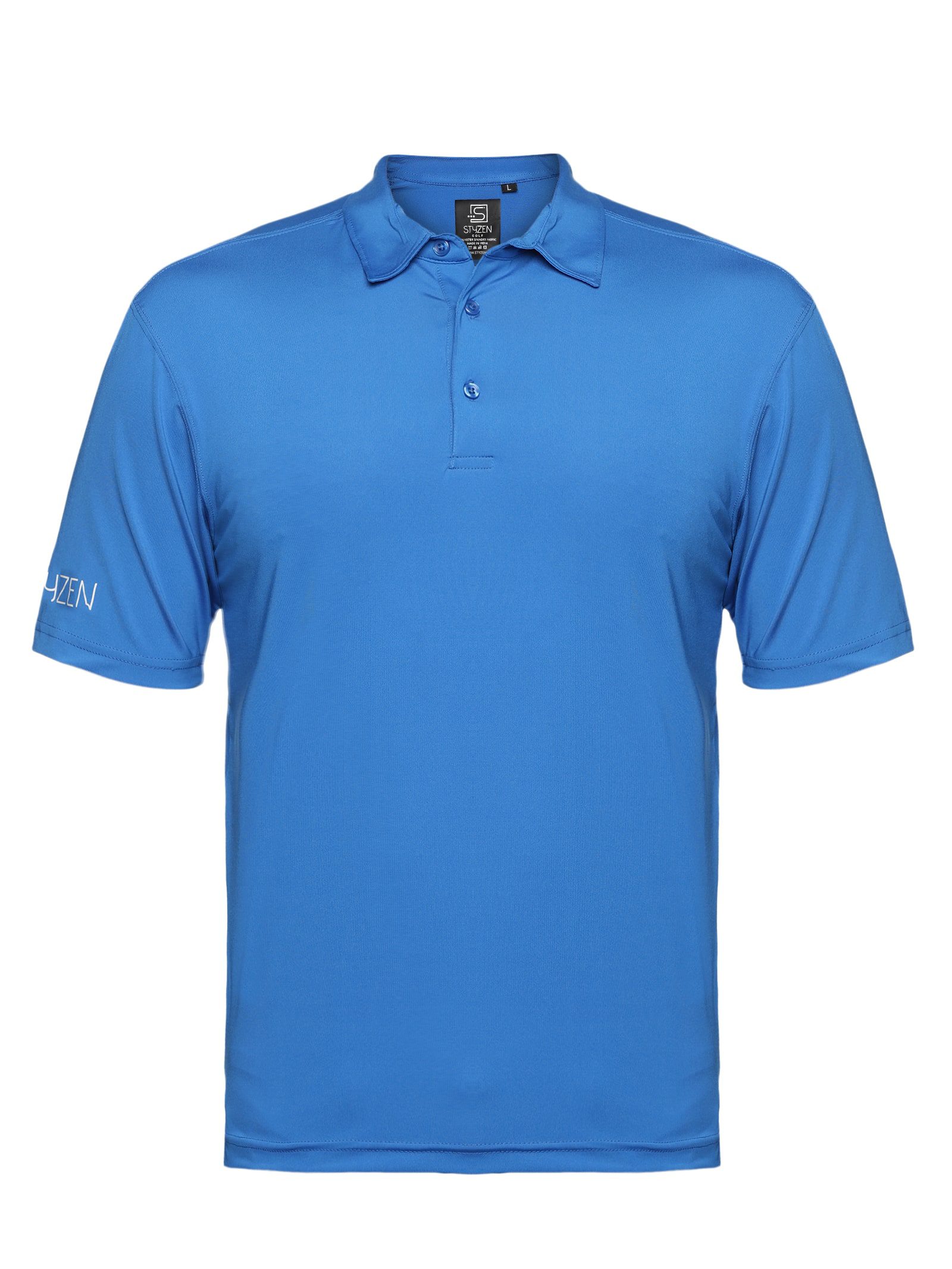 Styzen Mens Blue Golf Polo T- Shirt