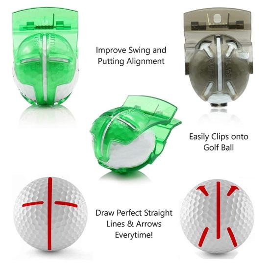 Golfbasic Golf Ball Line Clip Marker - (Assorted Colors)