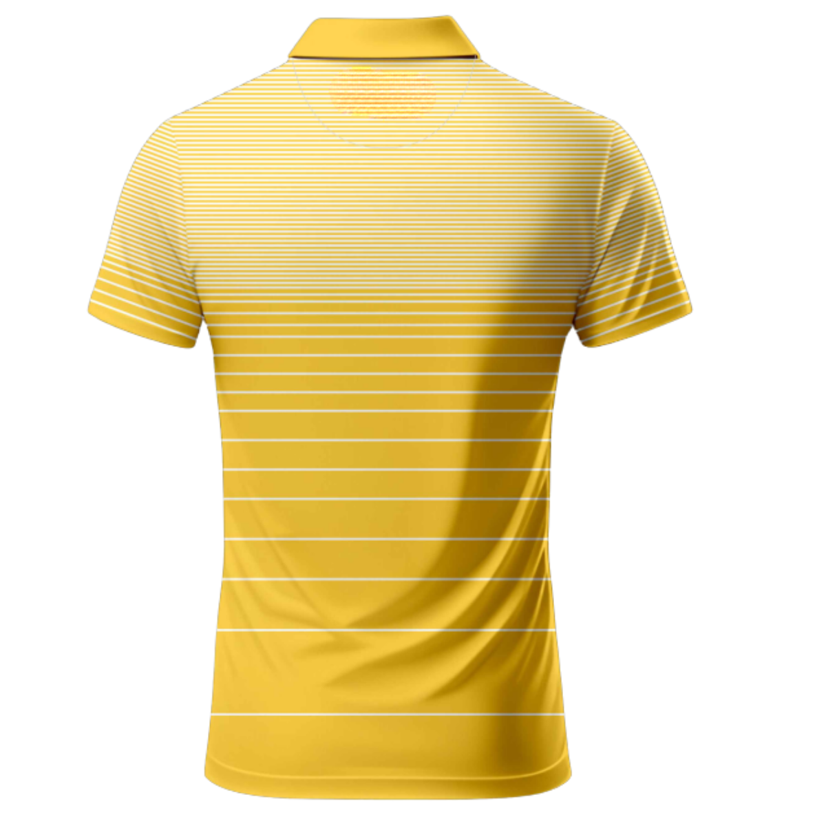 Firstcut  Men's Yellow Stripes Golf Polo T-Shirt (Indian Size)