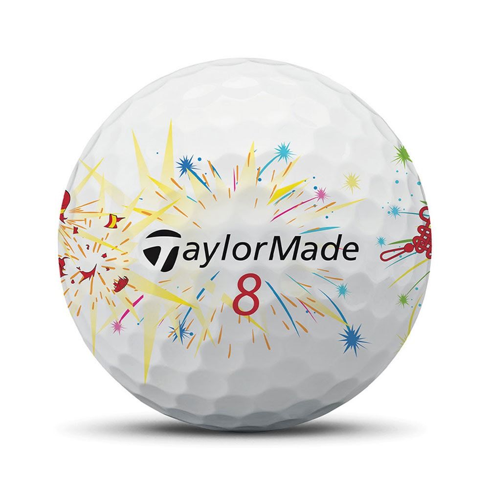 Taylormade TP5x Stripe Firecracker Golf Balls